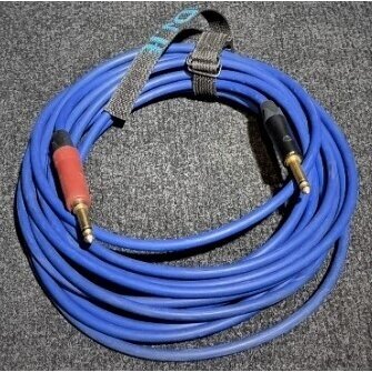 6.3 Jack mono to 6.3 Jack mono 8m Blue Instrument Cable