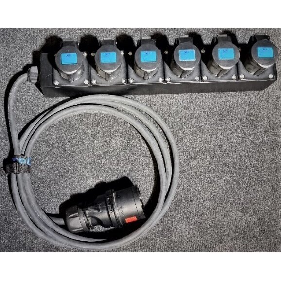 ProDJ Industry Adapter 32A to 6x Industry