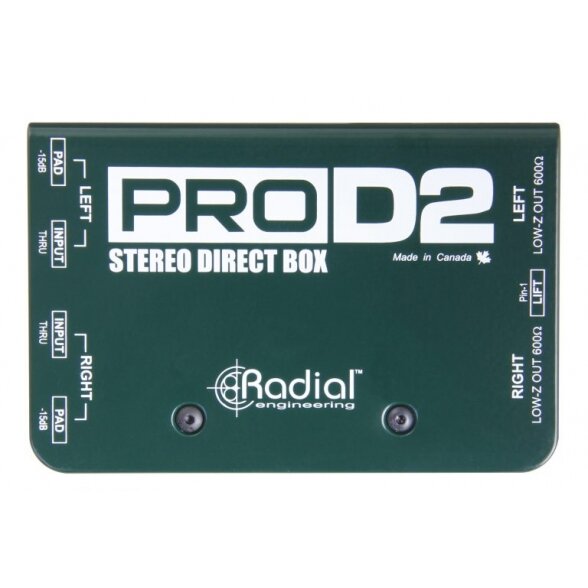 Radial Engineering Pro D2 Stereo Passive Direct Box