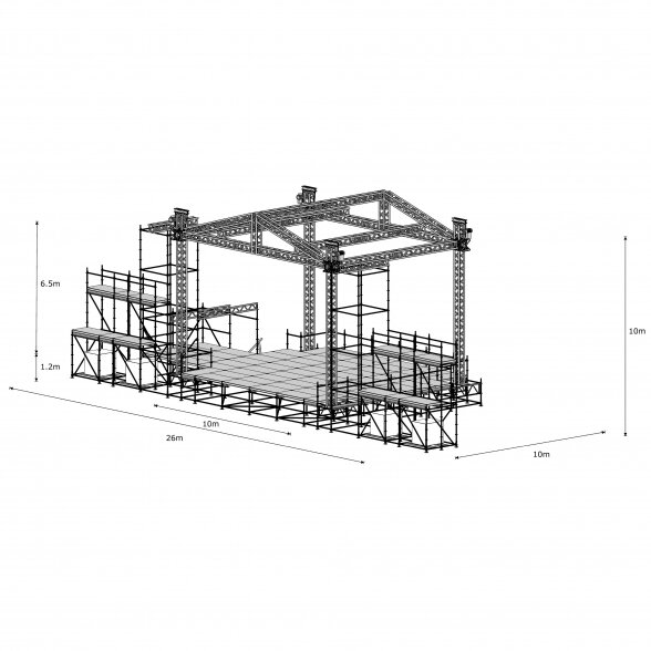 Scena 10x8 (PA towers)