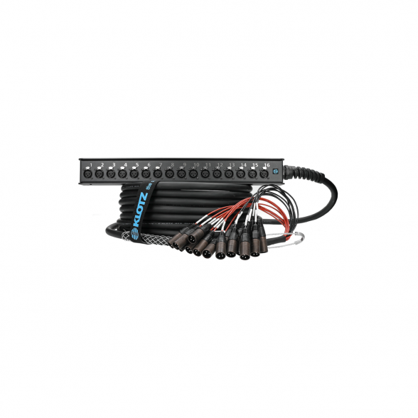 StraightLink 16/0 XLR16-channel - single ground 15m